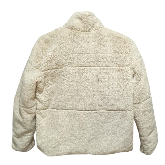 Zara white cream faux fur coat size small - Picture 2 of 3